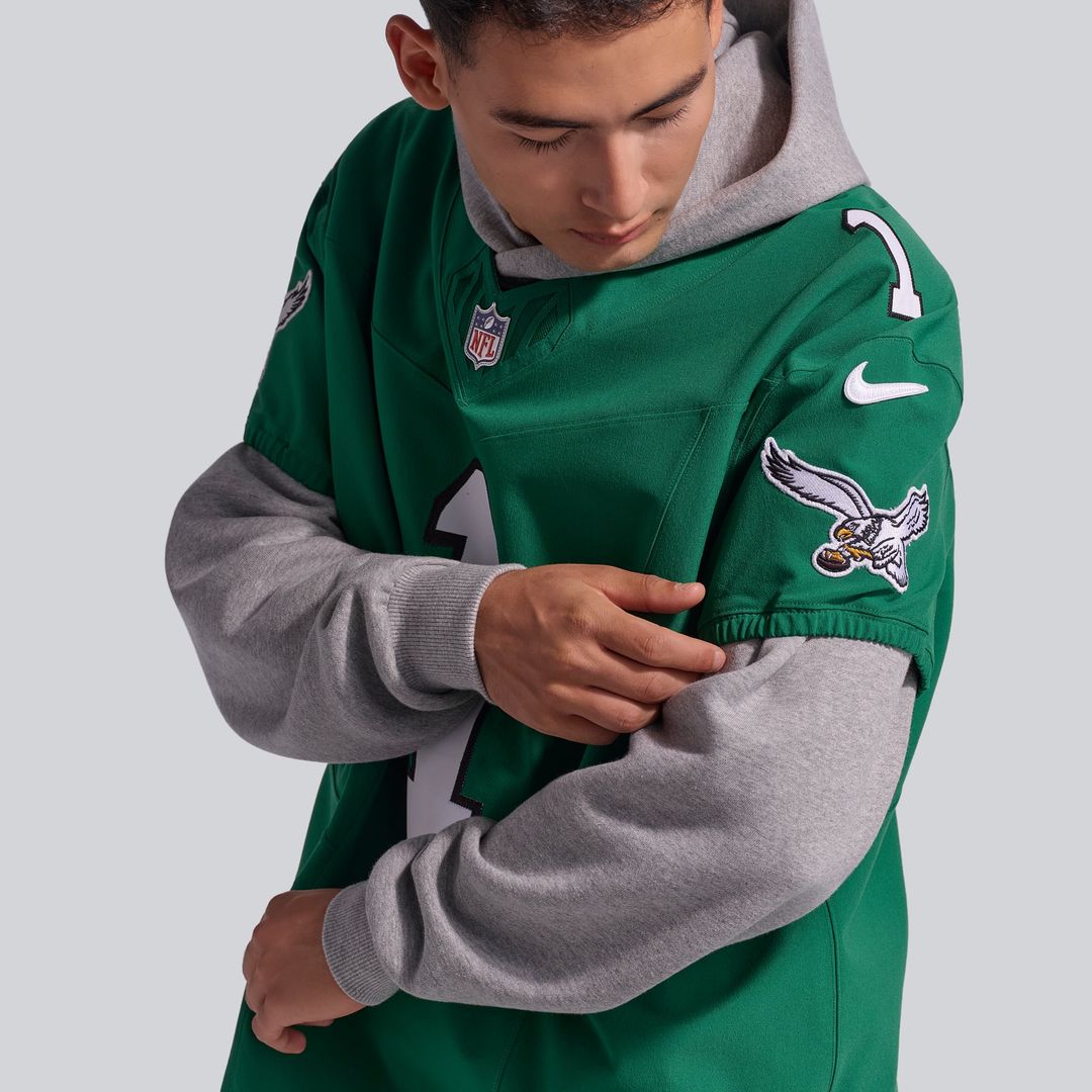 Men's Philadelphia Eagles Jalen Hurts Kelly Green Alternate Vapor F.U.S.E. Elite Jersey