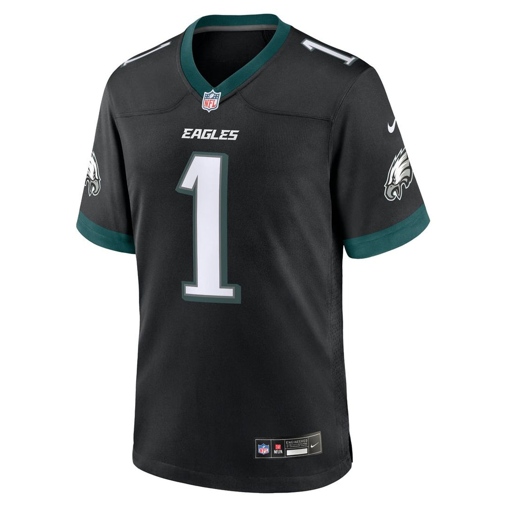 Men's Philadelphia Eagles Jalen Hurts Black Alternate