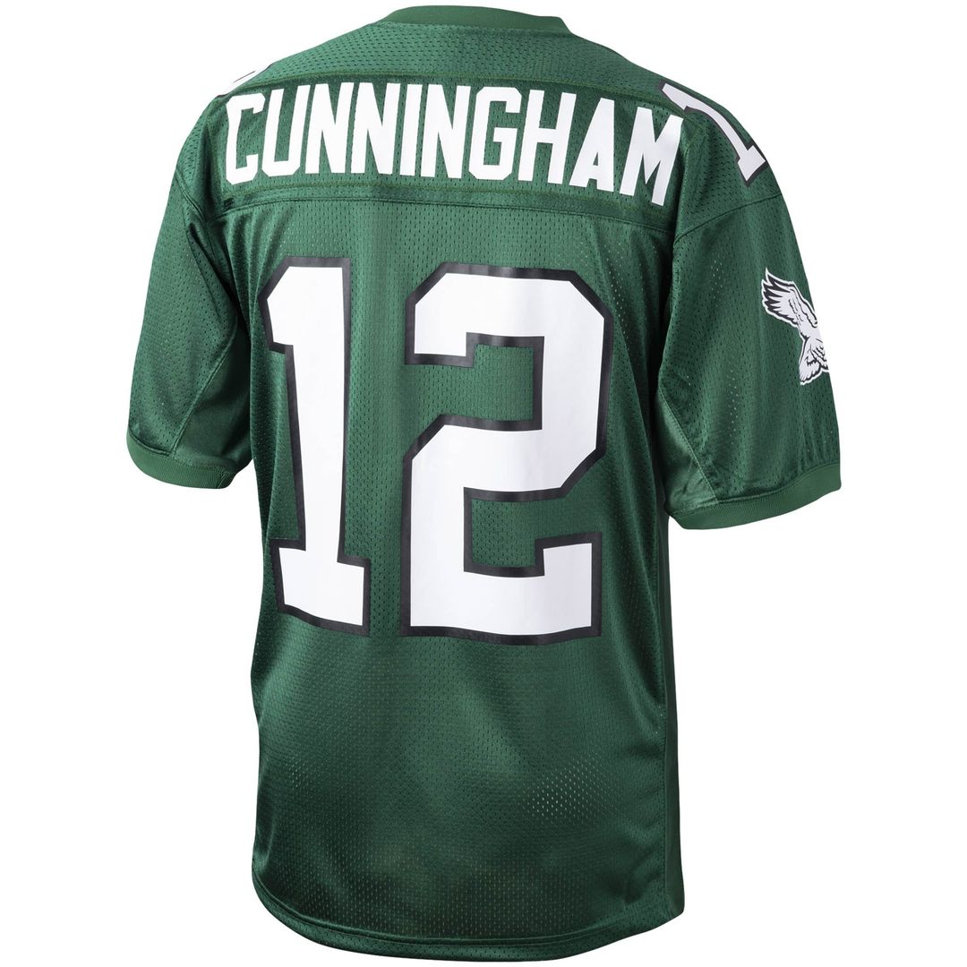 Men's Philadelphia Eagles 1992 Randall Cunningham Green Authentic Throwback Retired Player Jersey