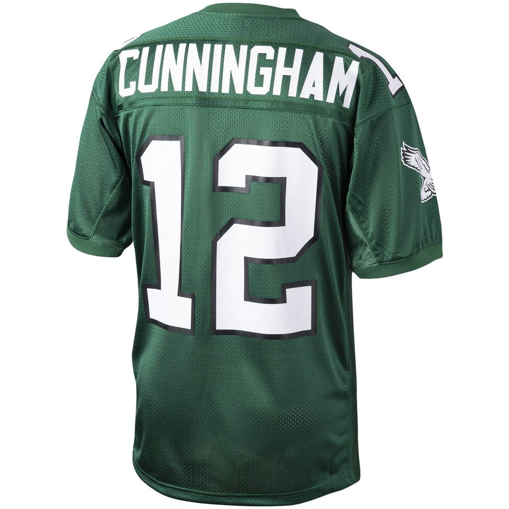 Men's Philadelphia Eagles 1994 Randall Cunningham White Authentic Throwback Retired Player Jersey