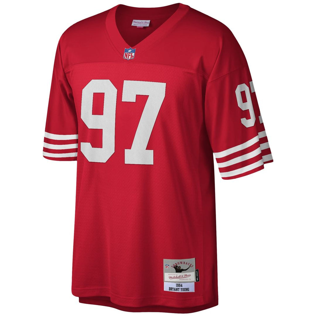Men's San Francisco 49ers Bryant Young Scarlet Legacy Replica Jersey