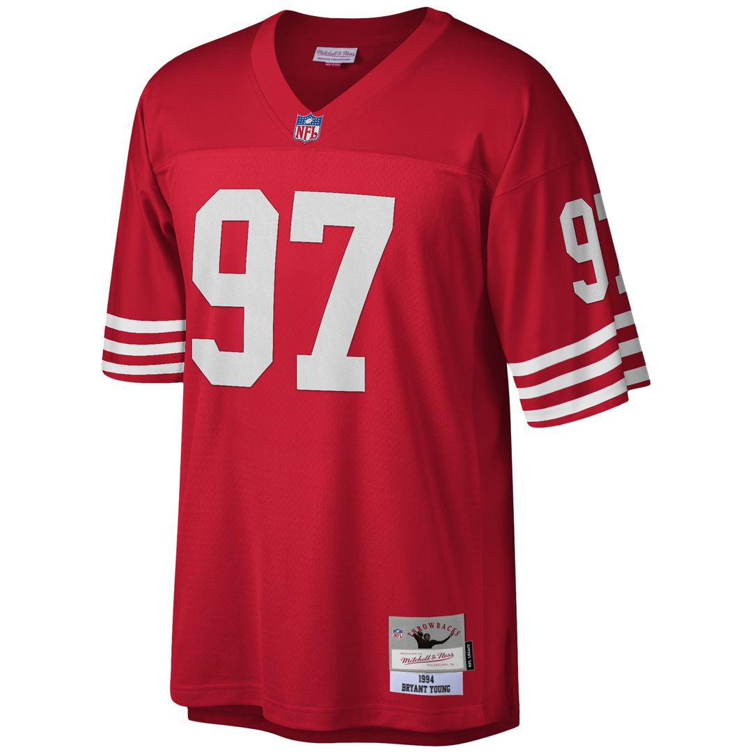 Men's San Francisco 49ers Bryant Young Scarlet Legacy Replica Jersey
