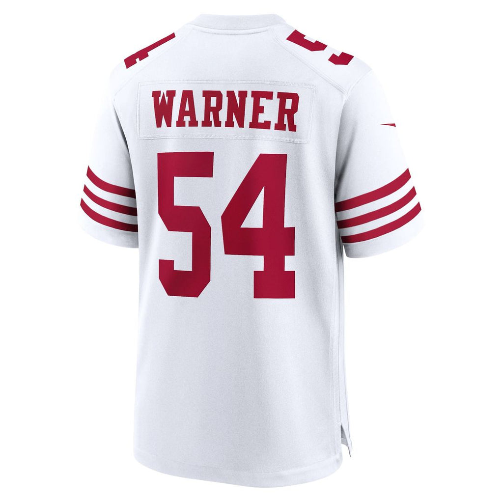 Men's San Francisco 49ers Fred Warner Scarlet Team Game Player Jersey