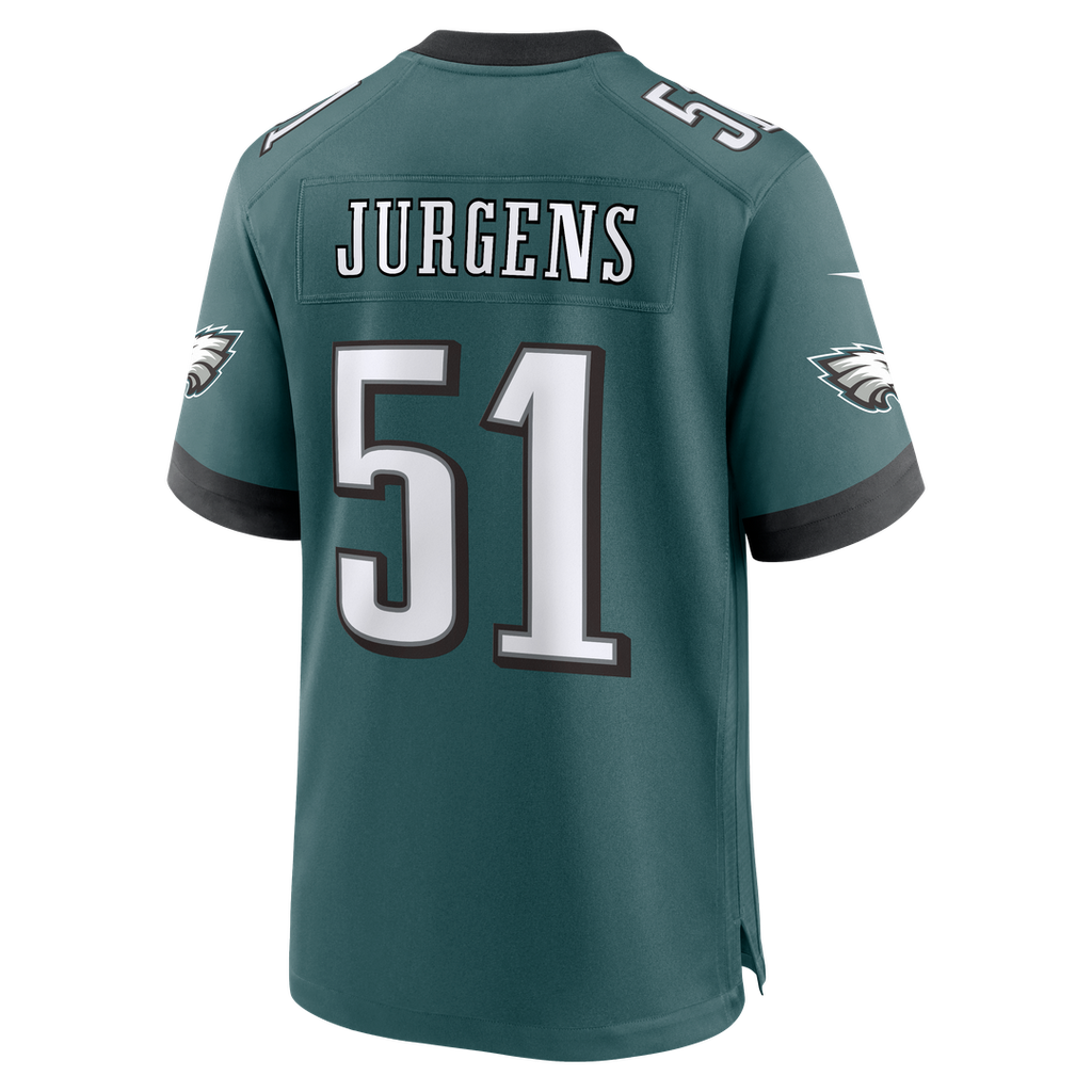 Men's Philadelphia Eagles Cam Jurgens Midnight Green Team