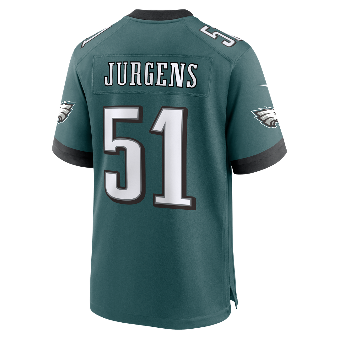 Men's Philadelphia Eagles Cam Jurgens Midnight Green Team
