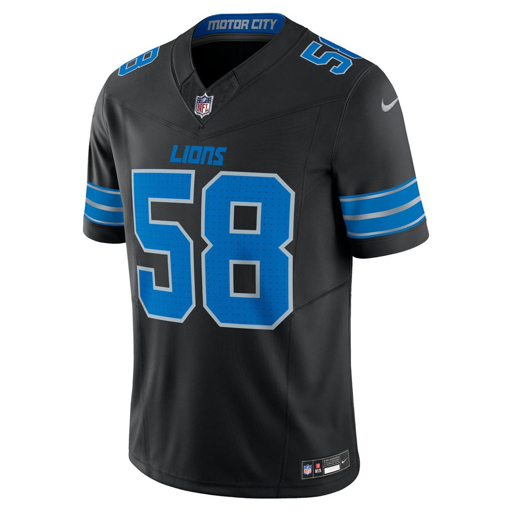 Men's Detroit Lions Penei Sewell Black Vapor F.U.S.E. Alternate