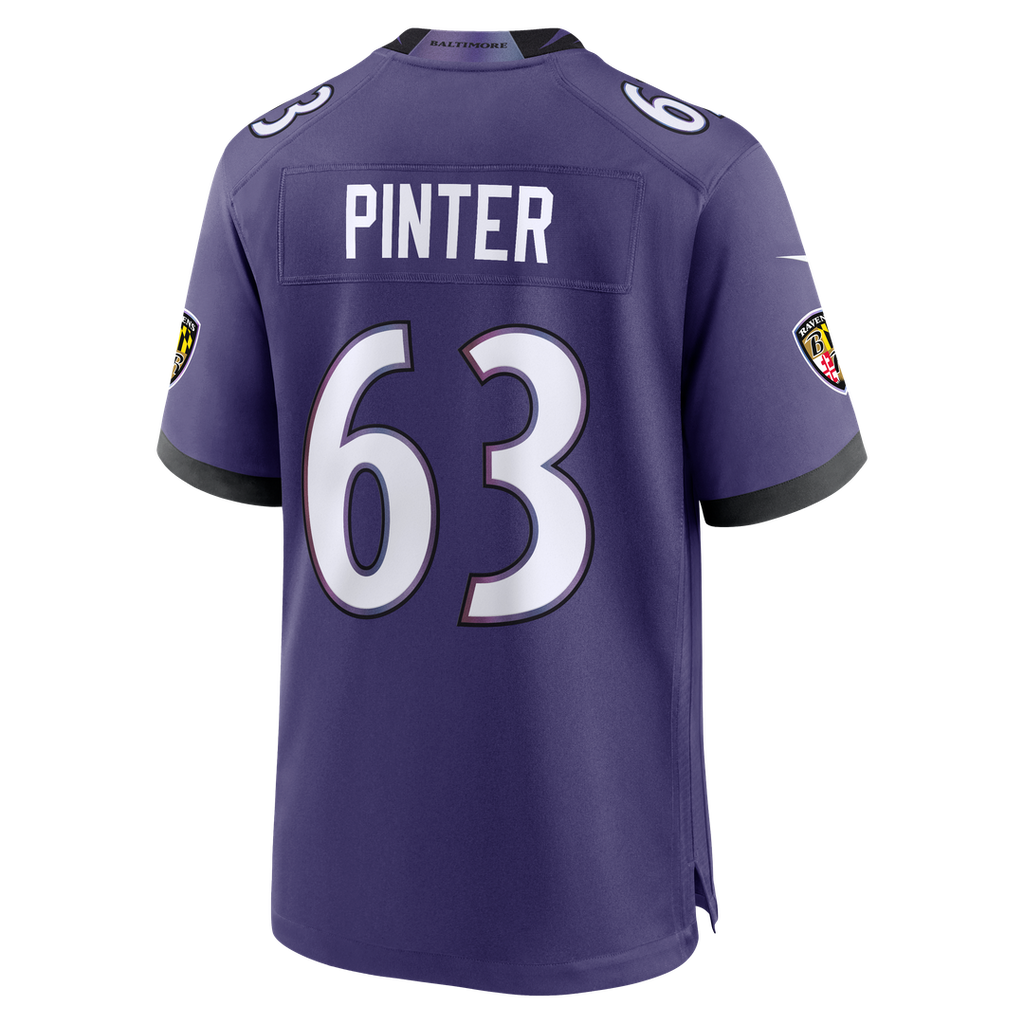 Men's Baltimore Ravens Danny Pinter Purple Team
