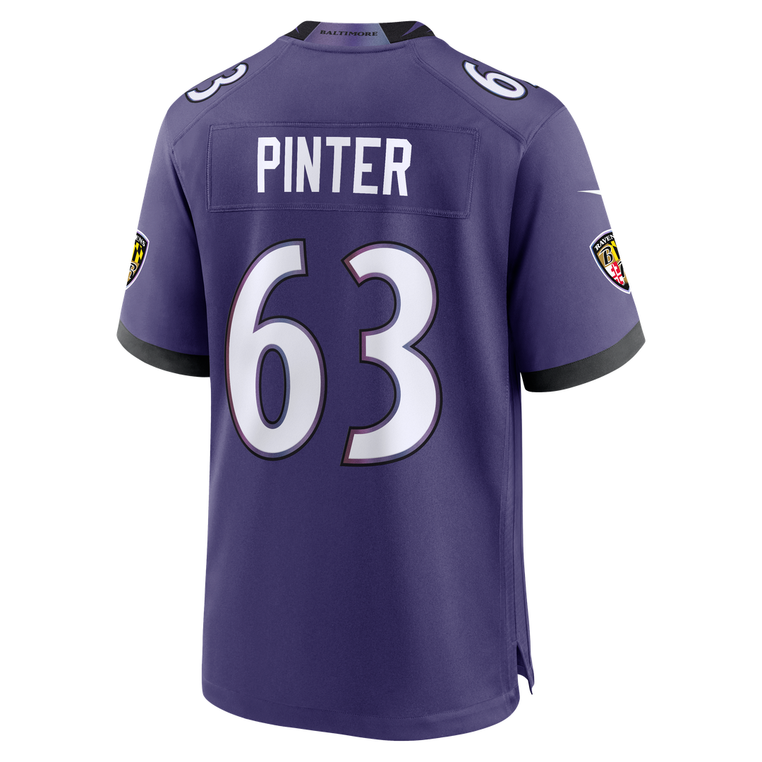 Men's Baltimore Ravens Danny Pinter Purple Team
