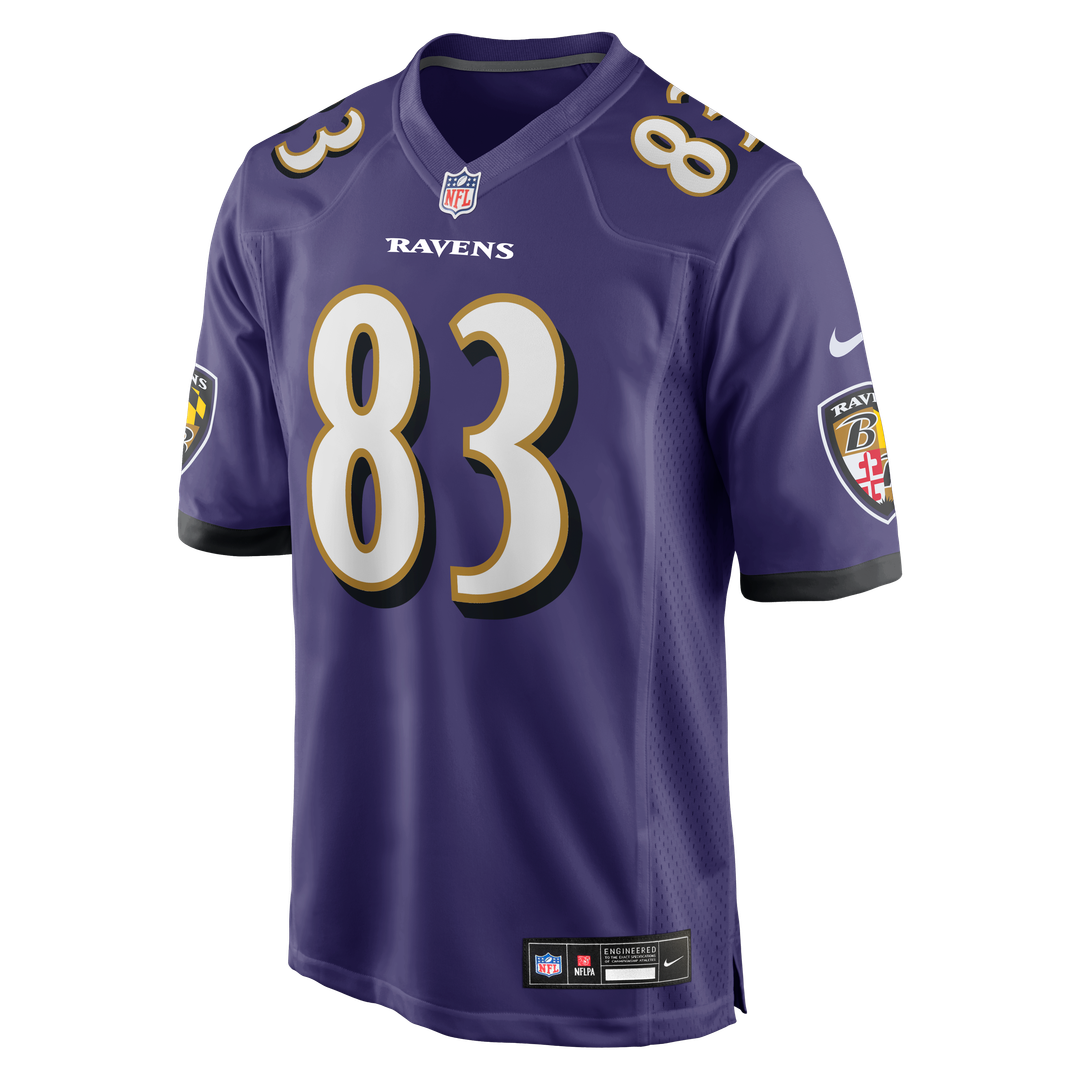 Men's Baltimore Ravens LaJohntay Wester Purple Team