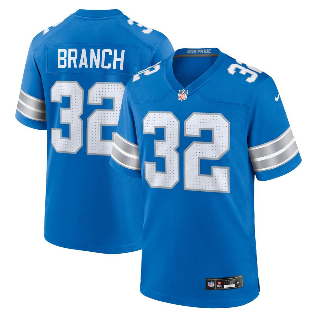 Men's Detroit Lions Brian Branch White White