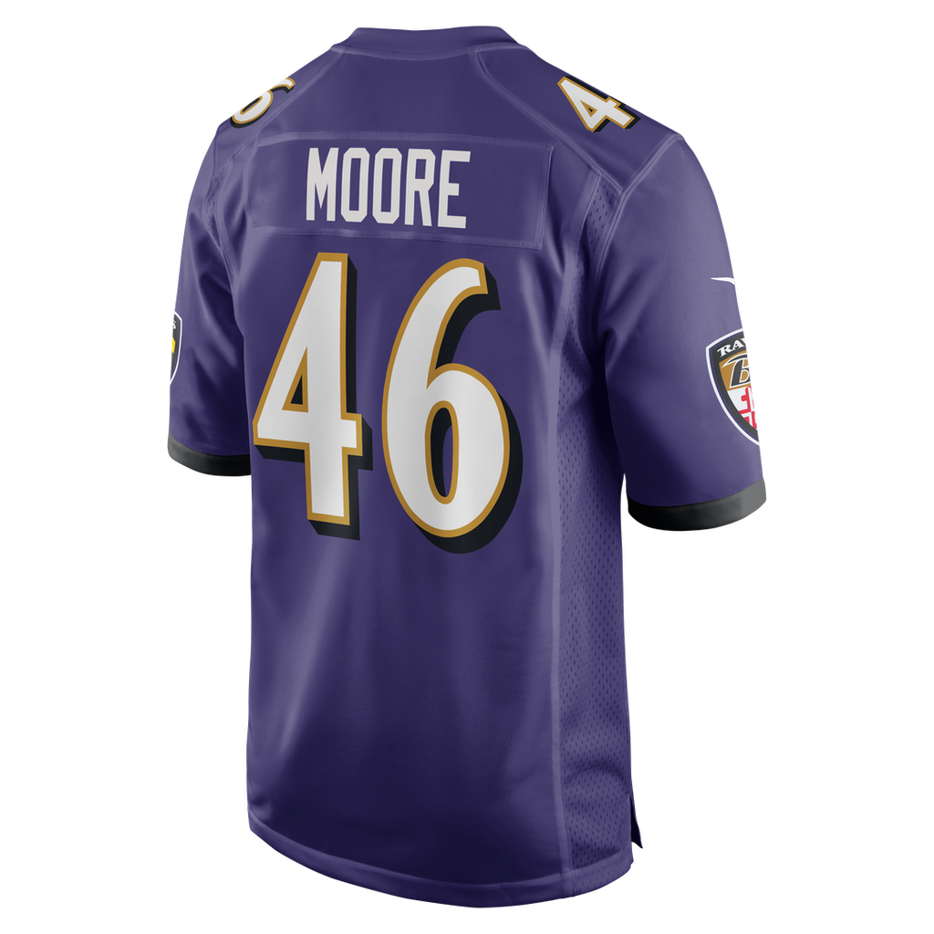 Men's Baltimore Ravens Nick Moore Purple