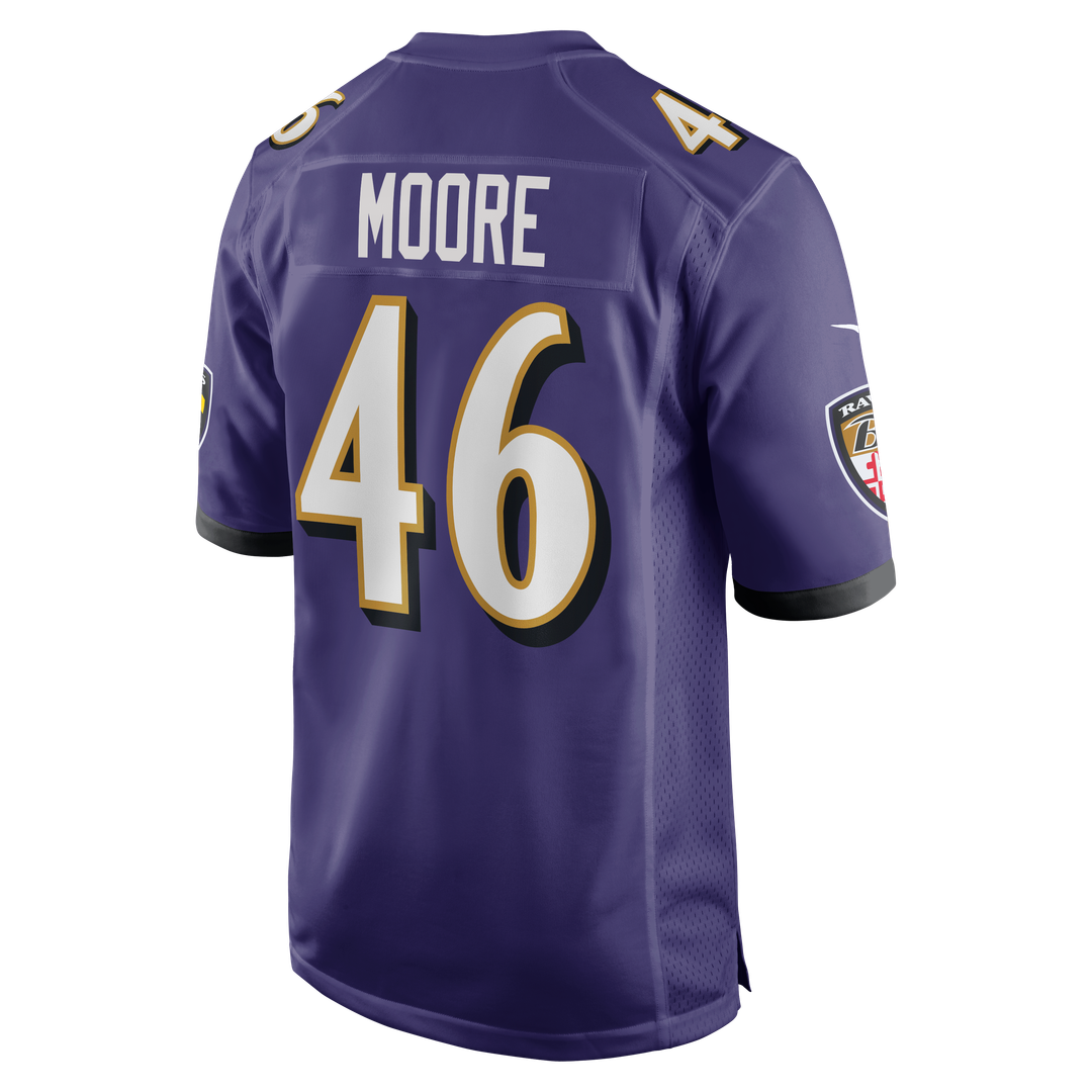 Men's Baltimore Ravens Nick Moore Purple