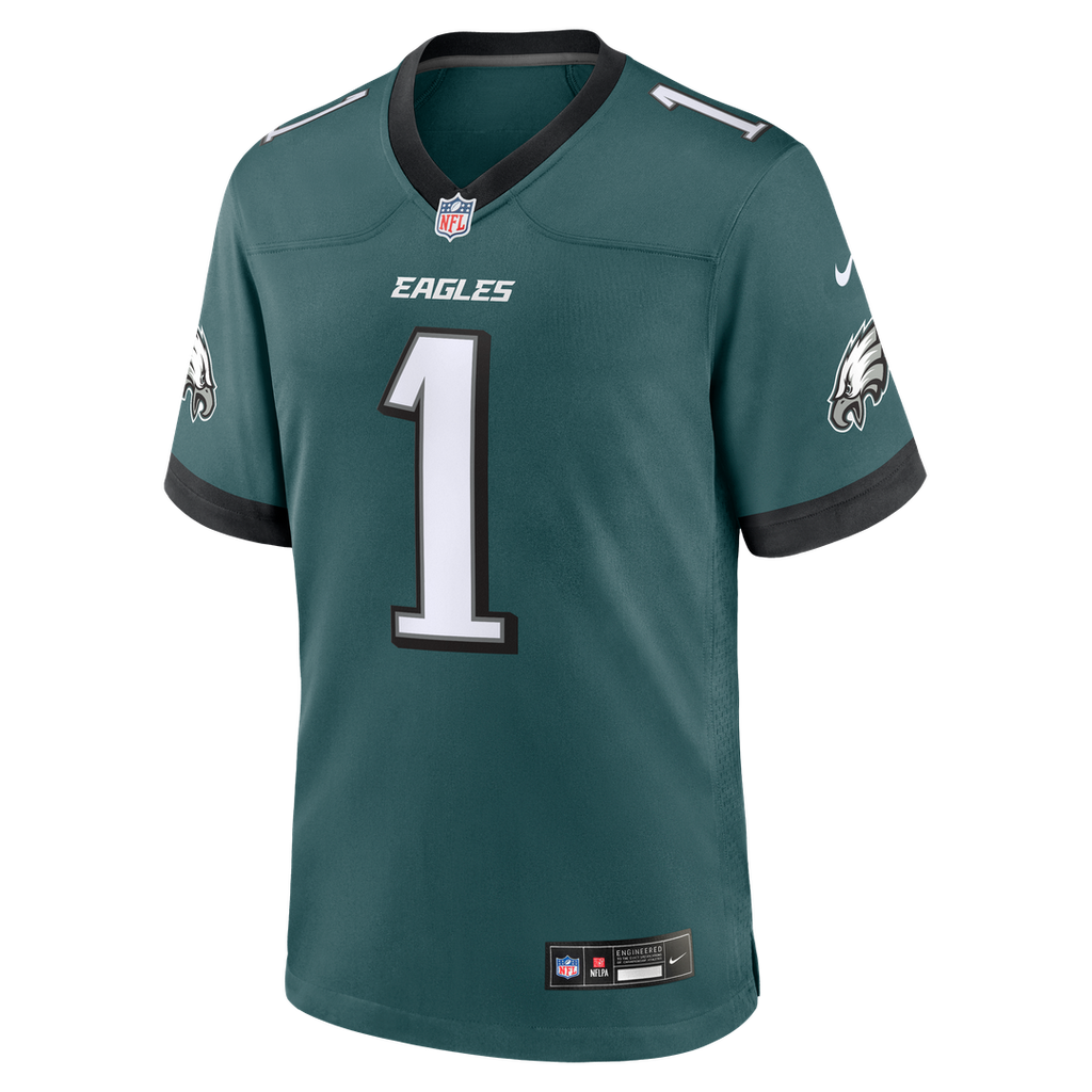 Men's Philadelphia Eagles Jalen Hurts Black Alternate