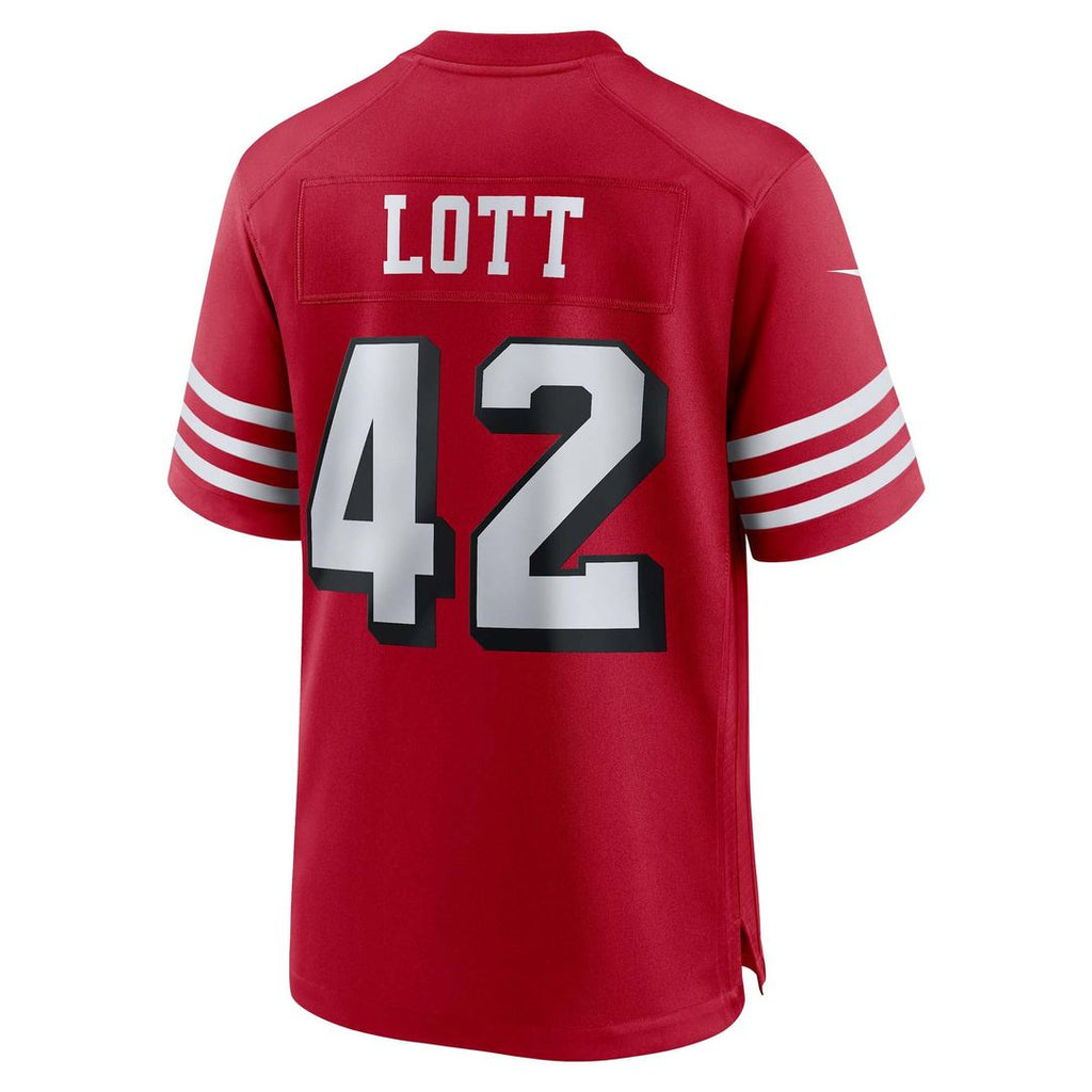 Men's San Francisco 49ers Ronnie Lott Scarlet Retired Player Alternate
