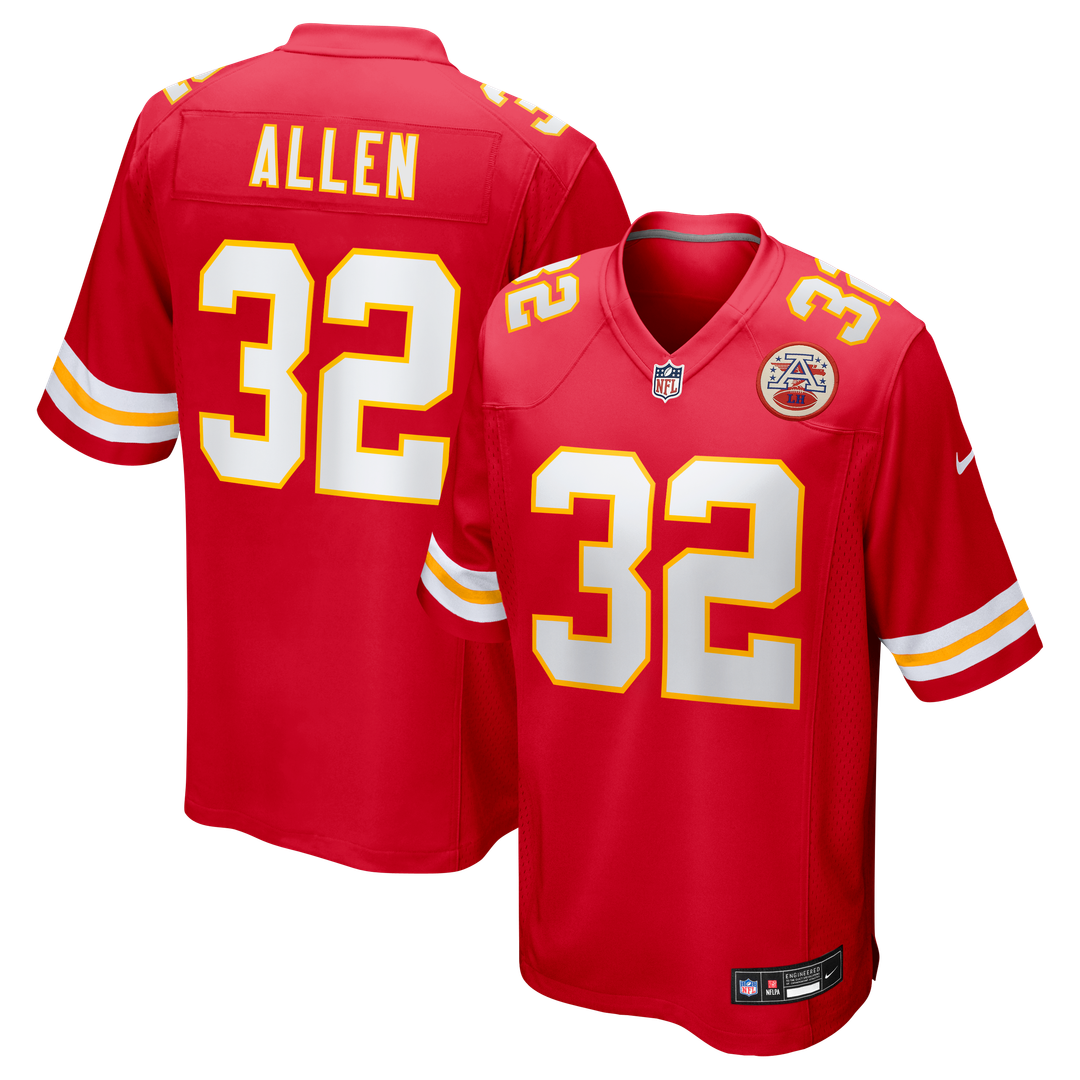 Men's Kansas City Chiefs Marcus Allen Red Game Retired Player Jersey