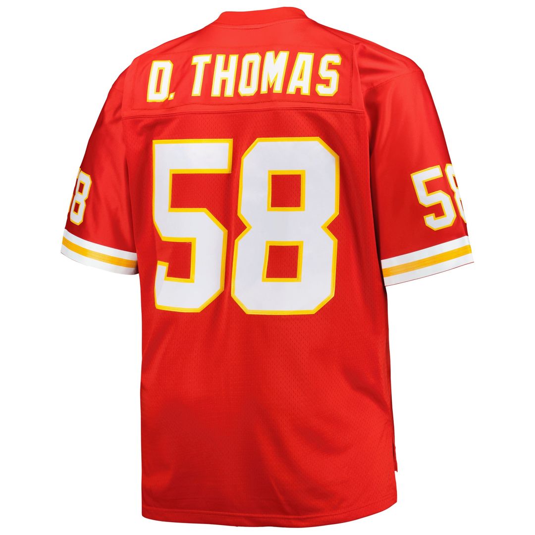 Men's Kansas City Chiefs Derrick Thomas Red Big & Tall 1994 Retired Player Replica Jersey