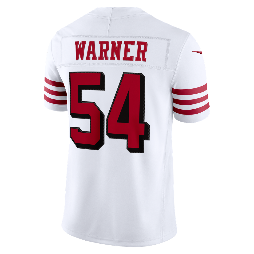 Men's San Francisco 49ers Fred Warner White Alternate Vapor F.U.S.E. Stitched