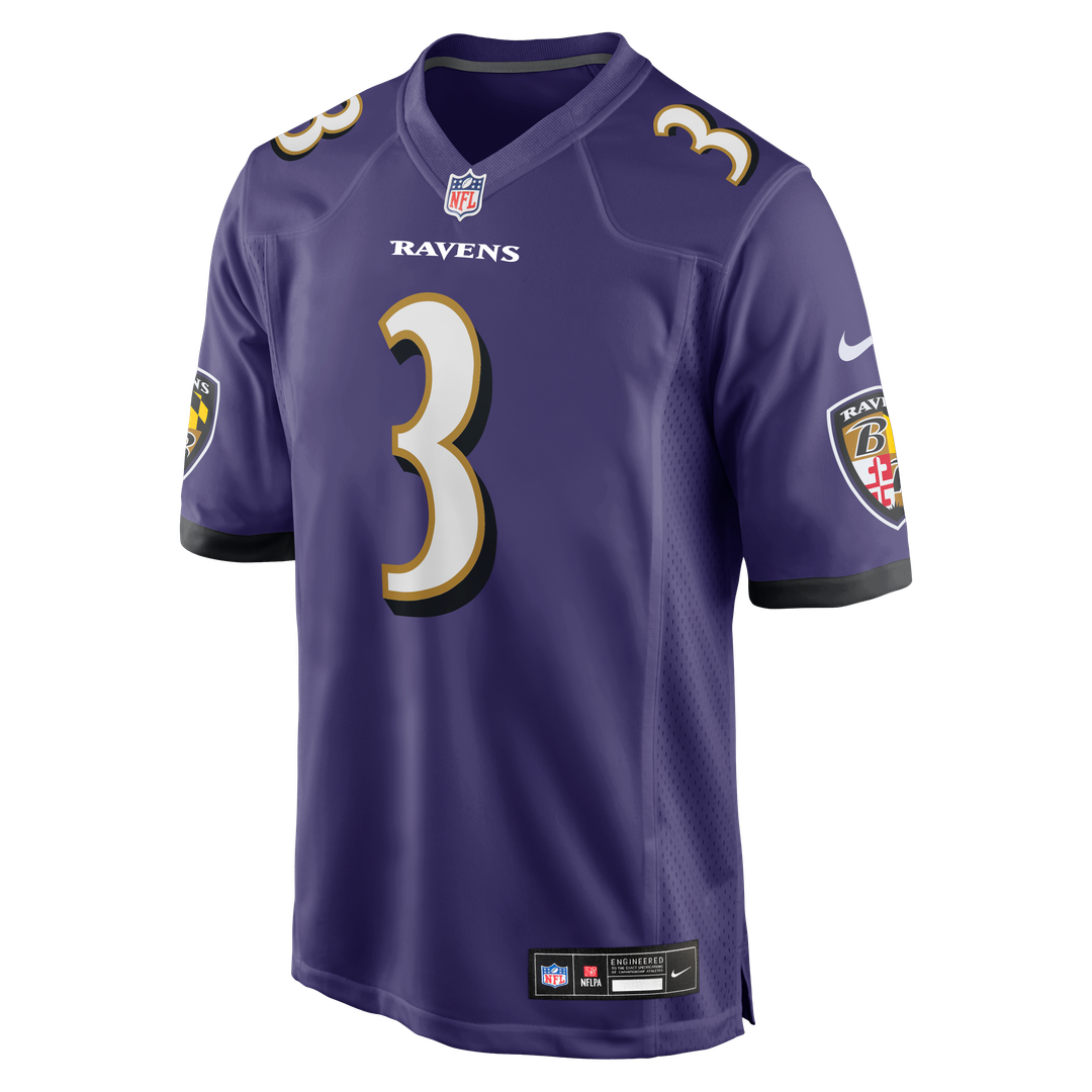 Men's Baltimore Ravens Chidobe Awuzie Purple Team