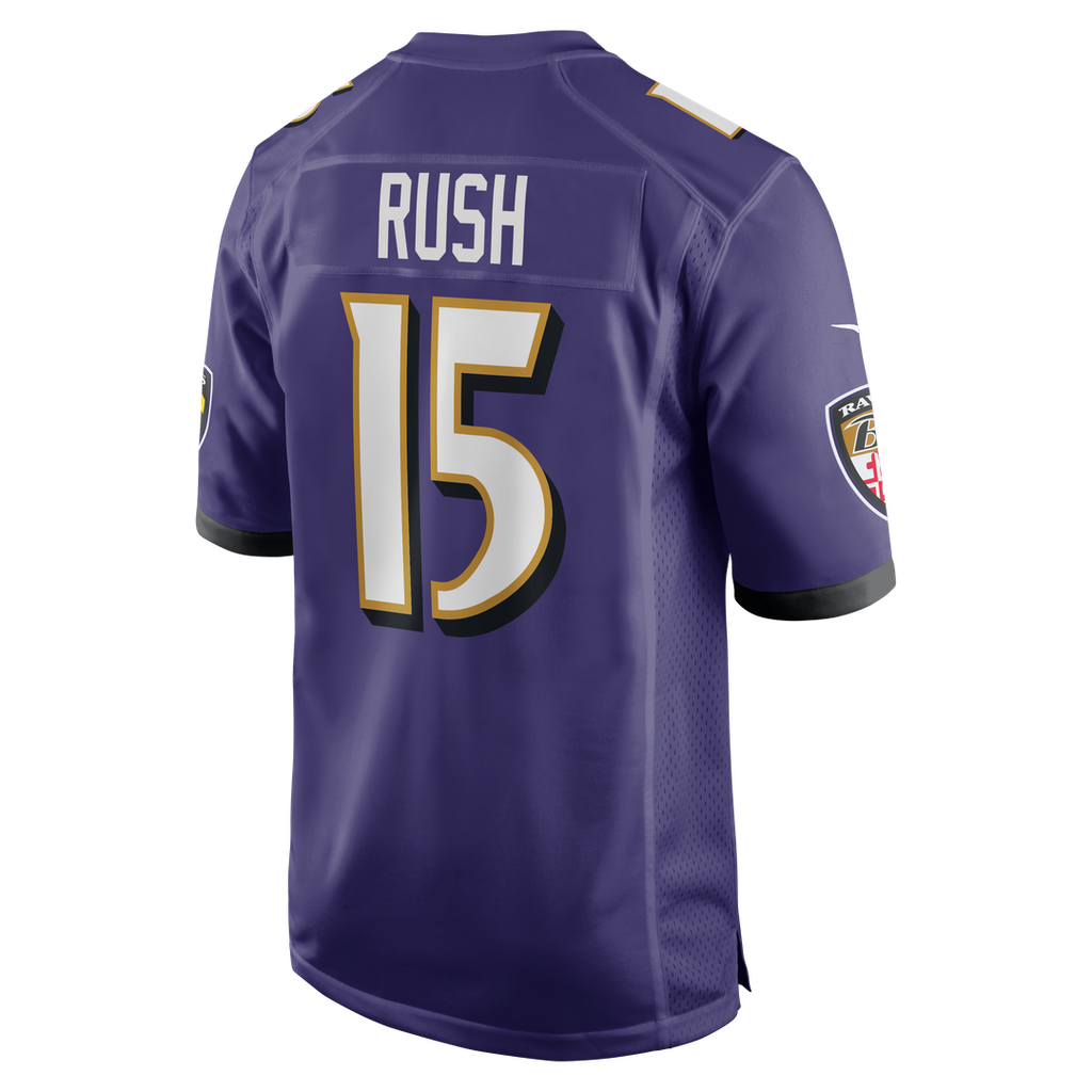 Men's Baltimore Ravens Cooper Rush Purple Team