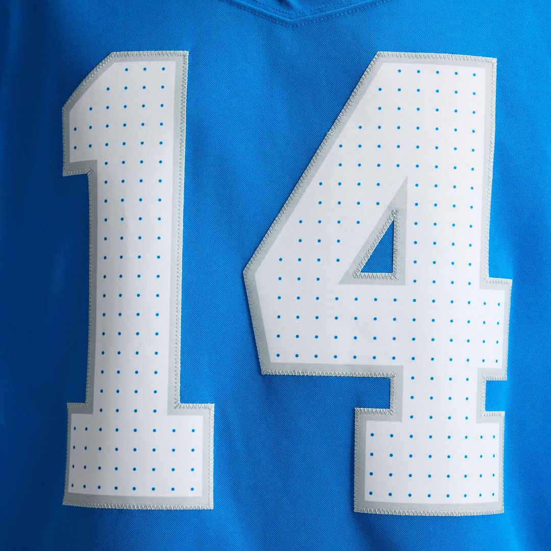 Men's Detroit Lions Amon-Ra St. Brown Blue Team Vapor F.U.S.E. Stitched