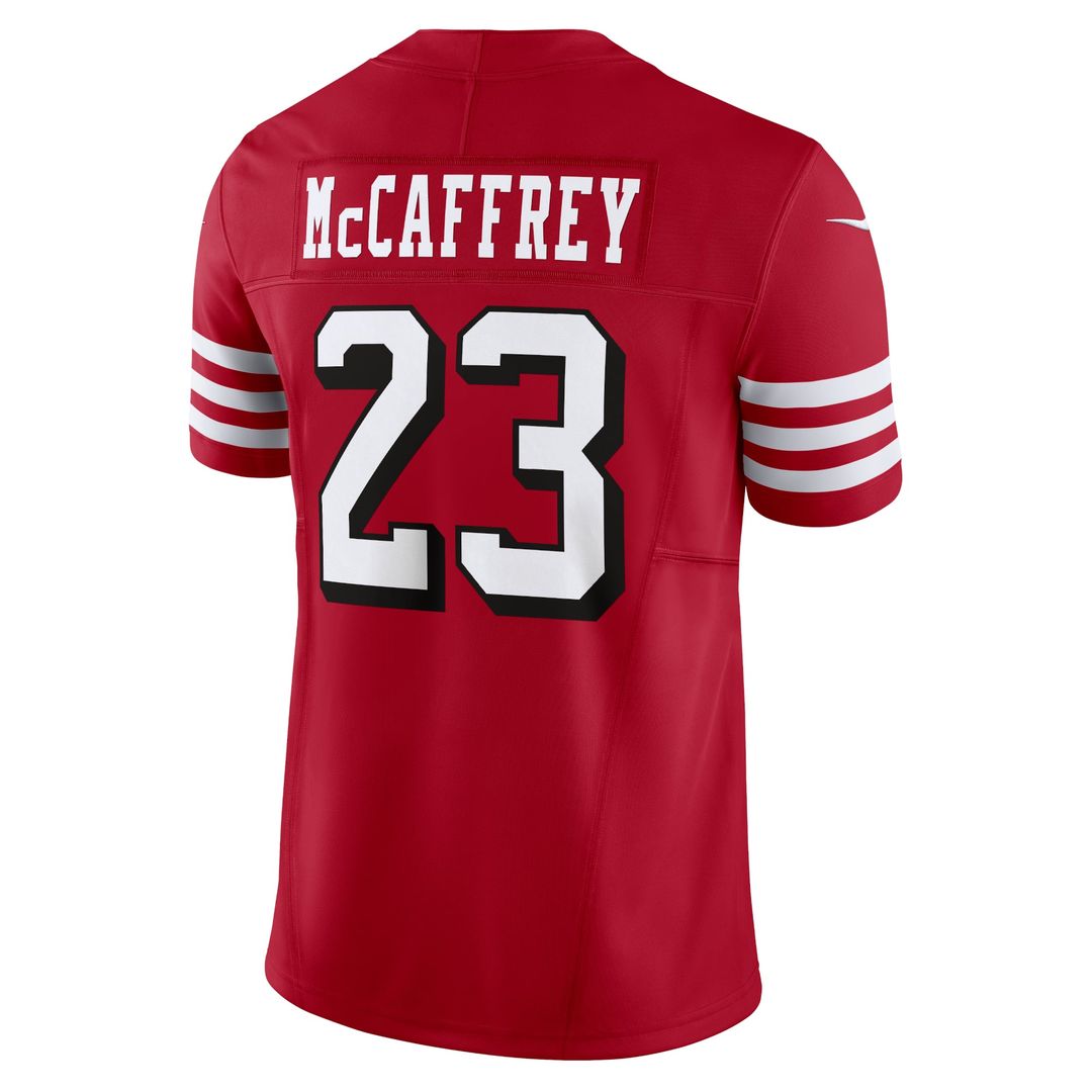 Men's San Francisco 49ers Christian McCaffrey White Vapor F.U.S.E.