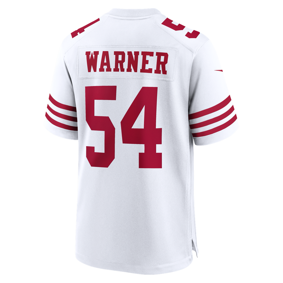 Men's San Francisco 49ers Fred Warner Scarlet 80th Anniversary