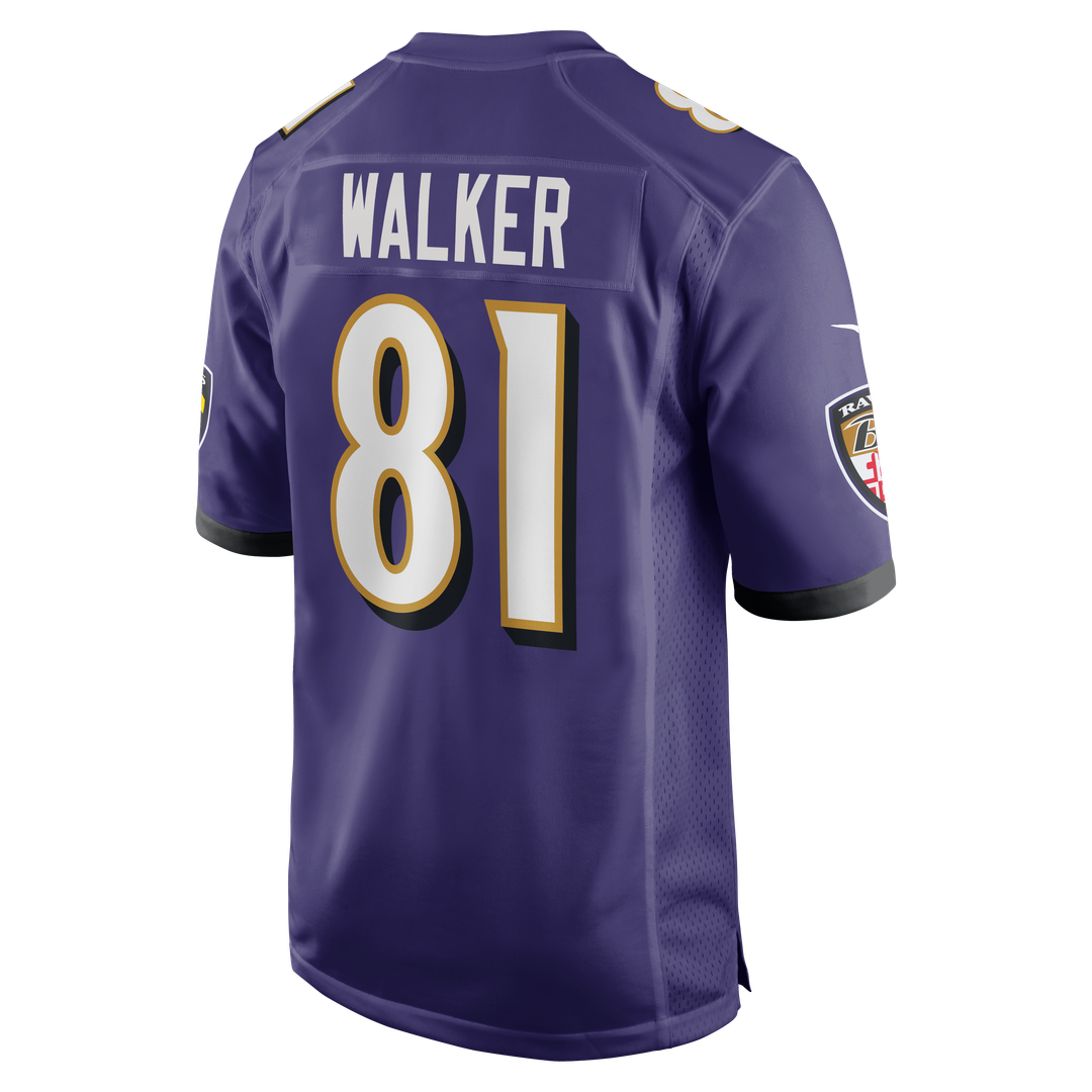 Men's Baltimore Ravens Devontez Walker Purple Team
