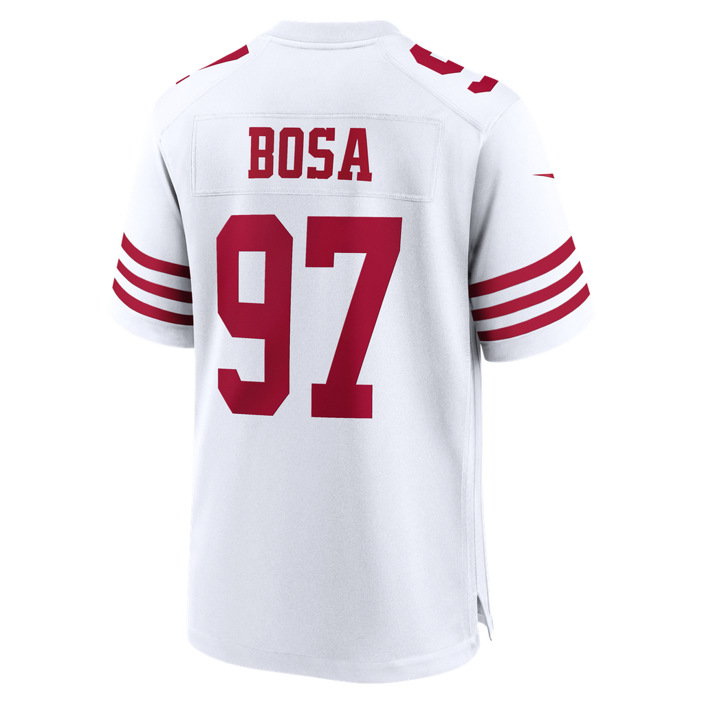 Men's San Francisco 49ers Nick Bosa Scarlet 80th Anniversary