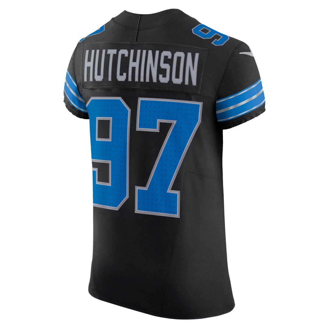 Men's Detroit Lions Aidan Hutchinson Black Alternate Vapor F.U.S.E. Elite Jersey