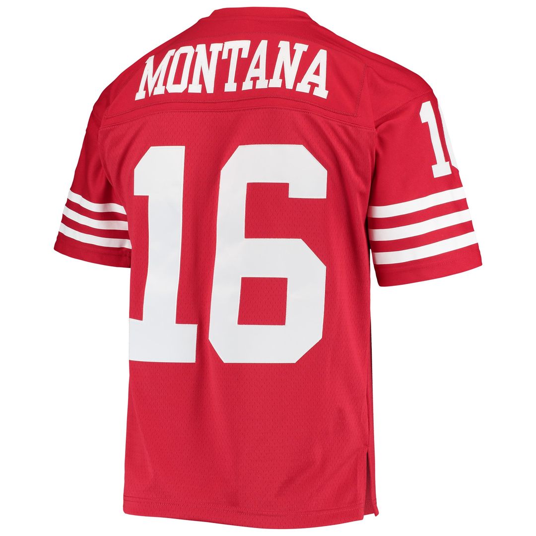 Men's San Francisco 49ers Joe Montana Scarlet Legacy Replica Jersey