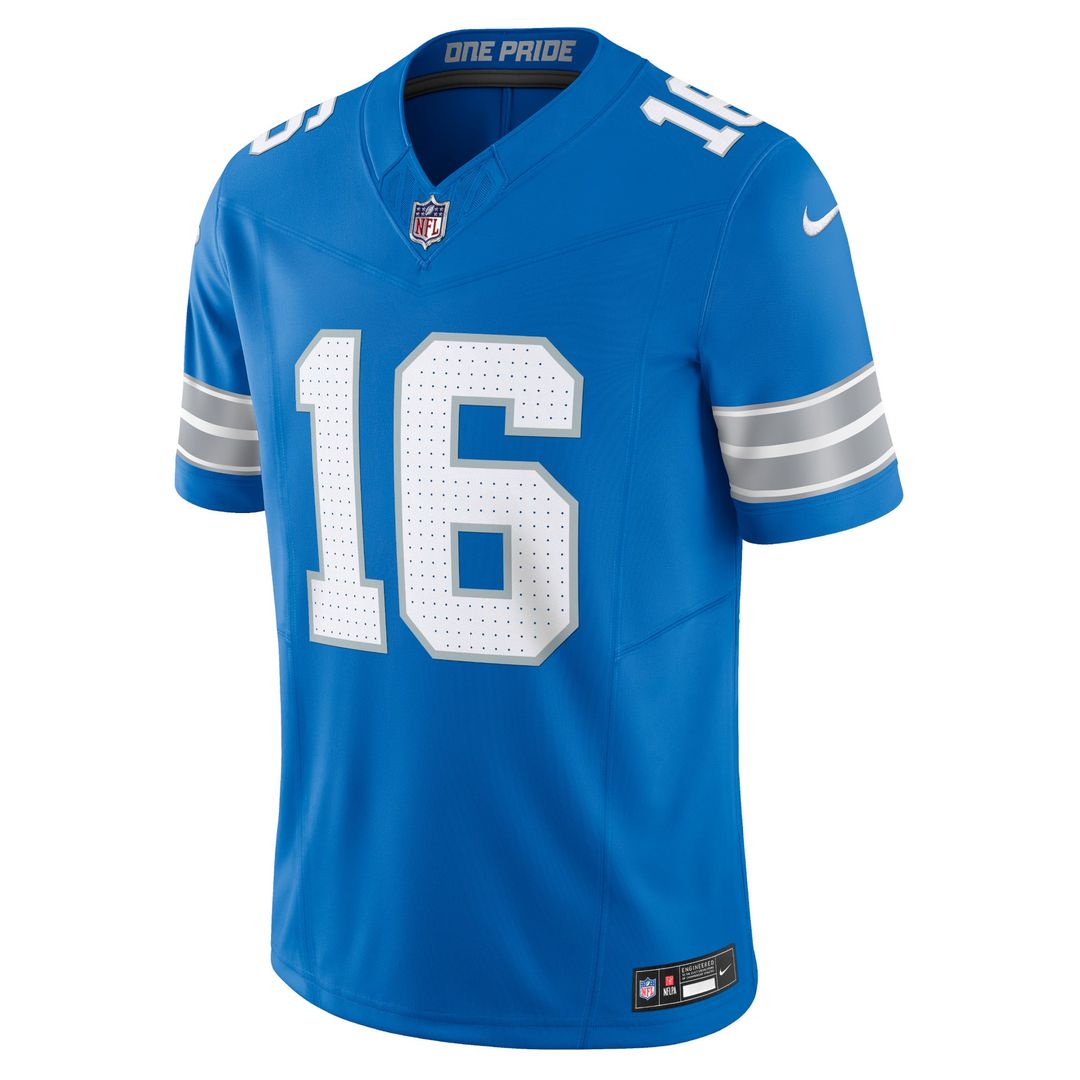 Men's Detroit Lions Jared Goff Blue Vapor F.U.S.E.