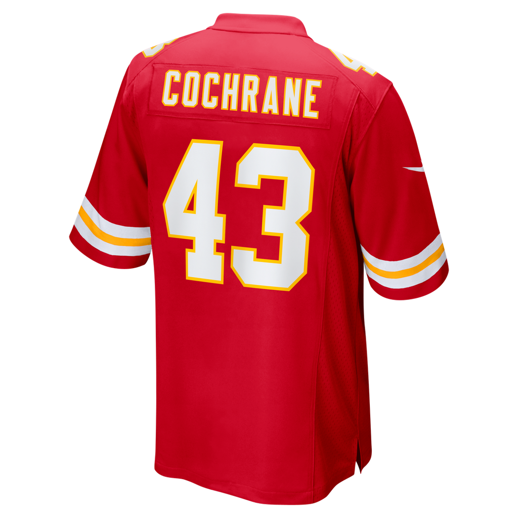 Men's Kansas City Chiefs Jack Cochrane Red Game Player Jersey