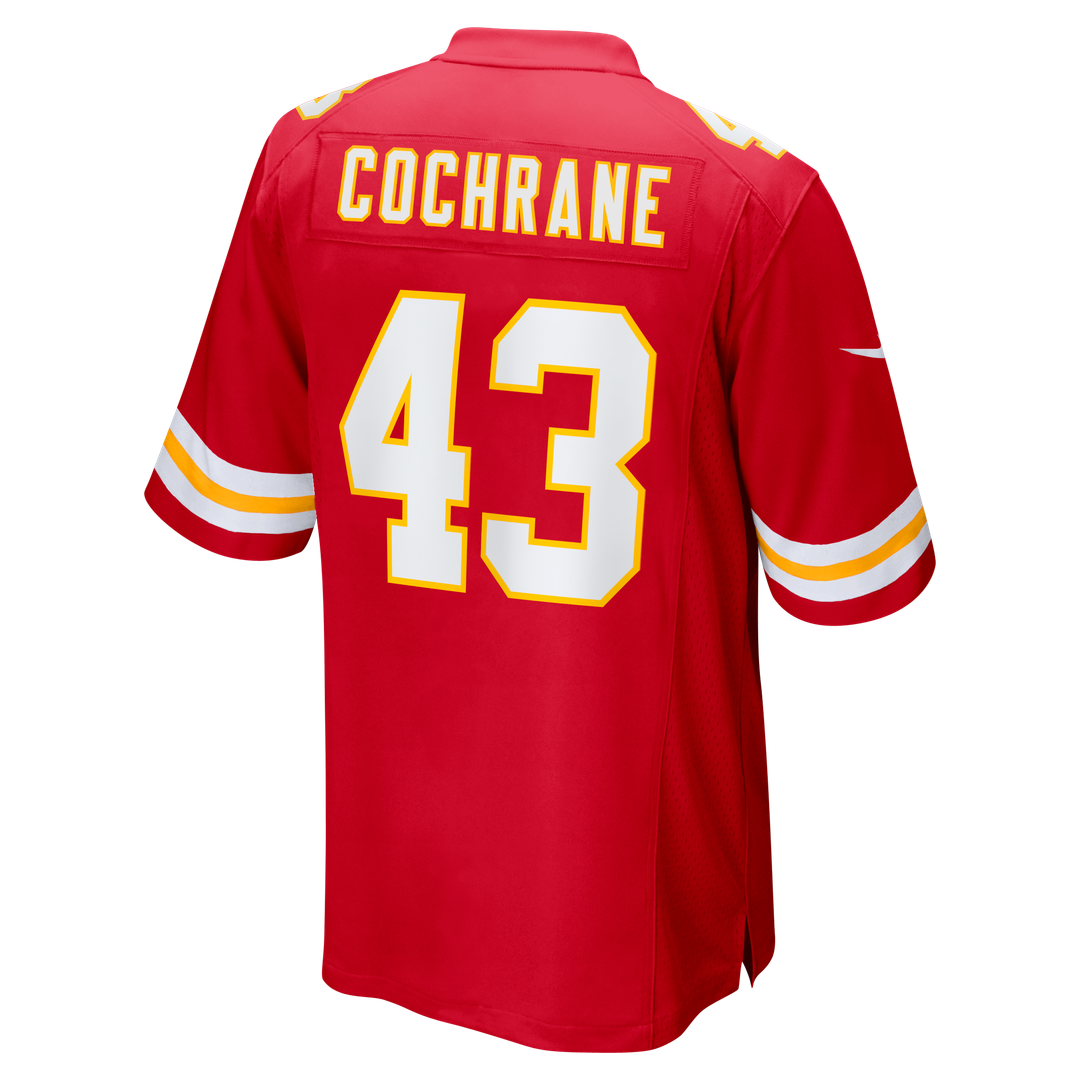 Men's Kansas City Chiefs Jack Cochrane Red Game Player Jersey
