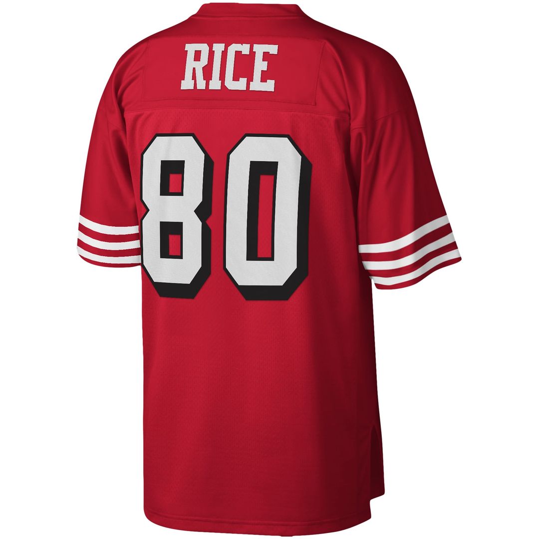 Men's San Francisco 49ers Jerry Rice Scarlet Legacy Replica Jersey