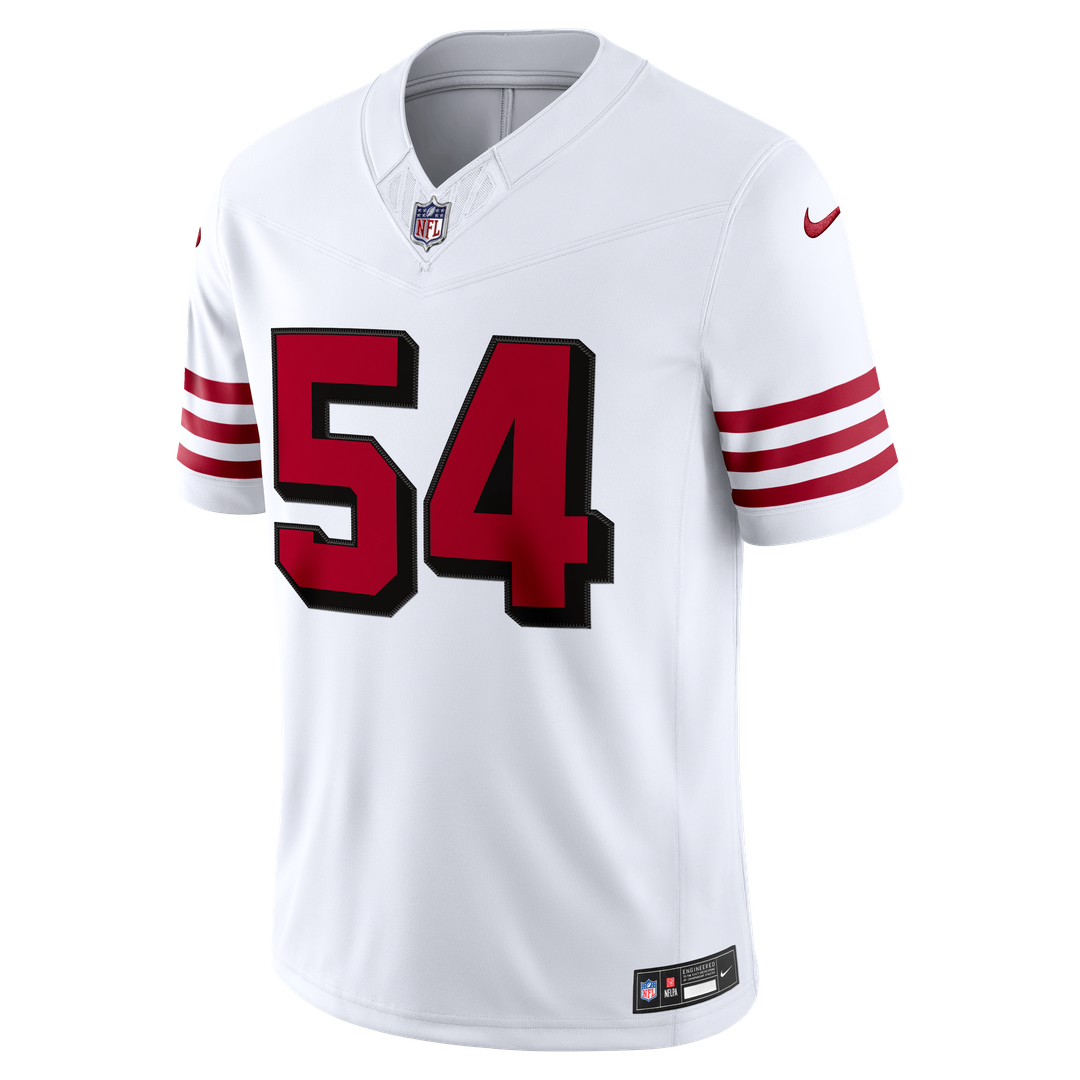 Men's San Francisco 49ers Fred Warner White Alternate Vapor F.U.S.E. Stitched
