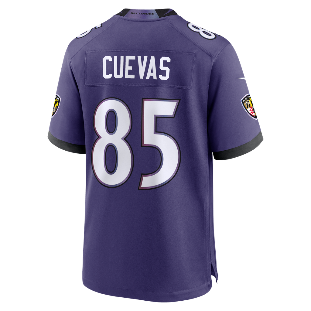 Men's Baltimore Ravens Josh Cuevas Purple Team