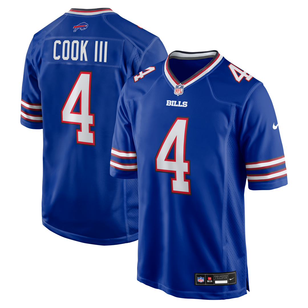 Men's Buffalo Bills James Cook III Gray Nickel City
