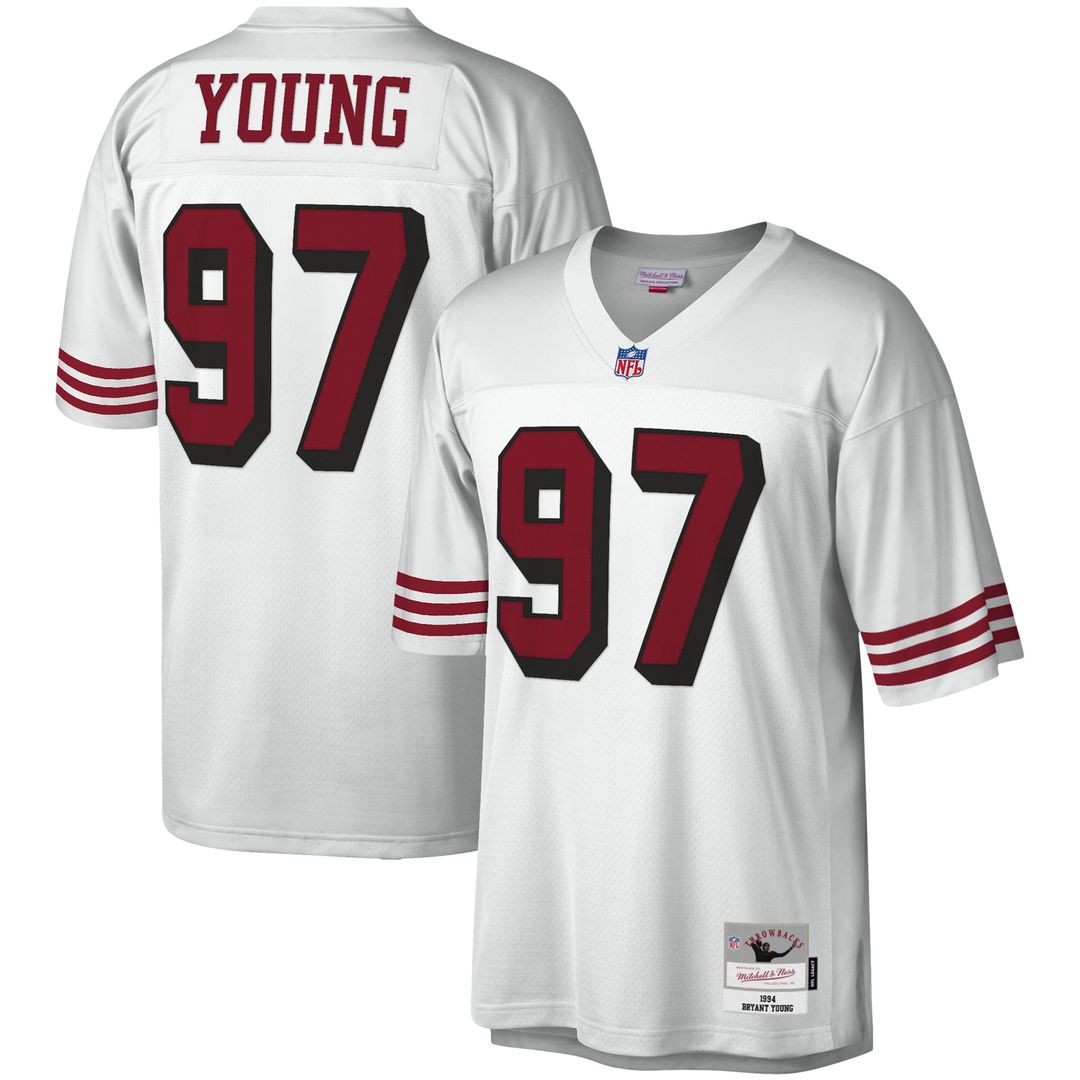Men's San Francisco 49ers Bryant Young Scarlet Legacy Replica Jersey