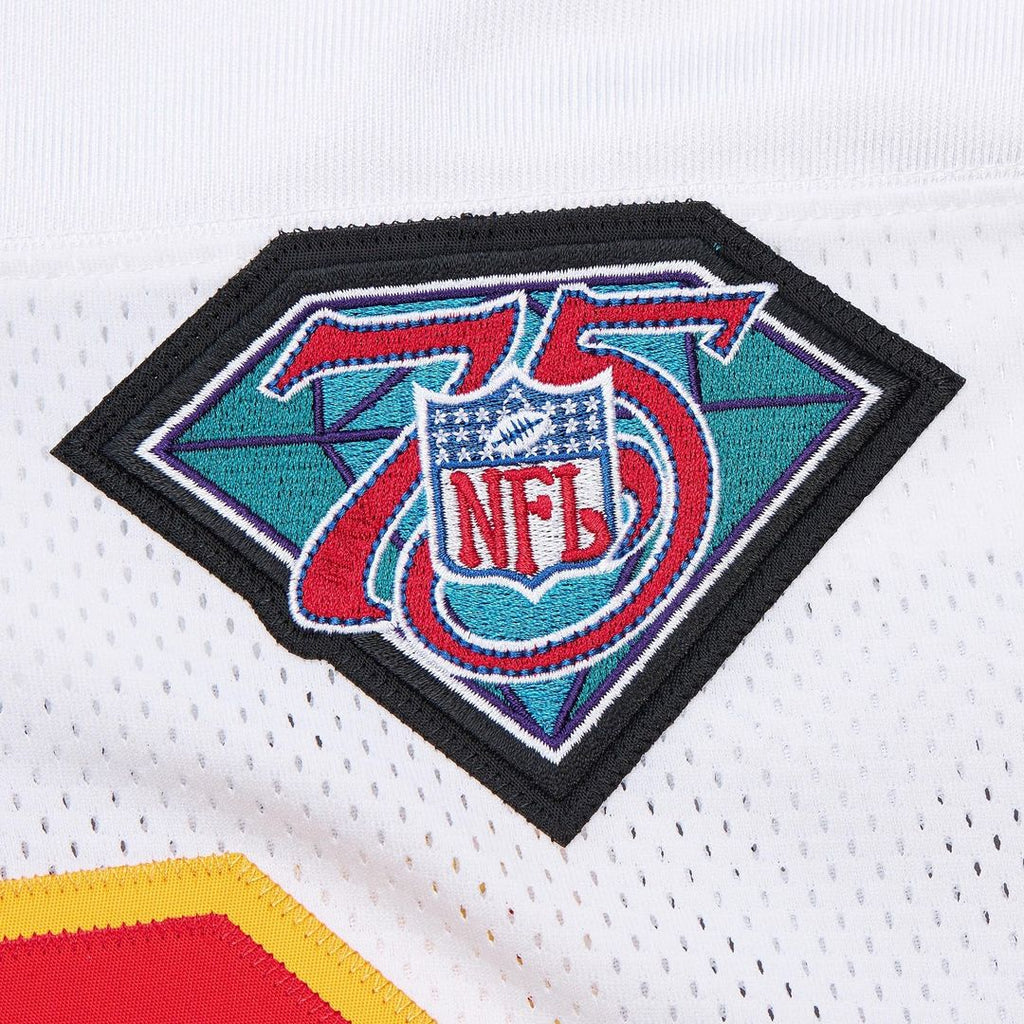 Men's Kansas City Chiefs 1994 Derrick Thomas White Authentic Throwback Retired Player Jersey
