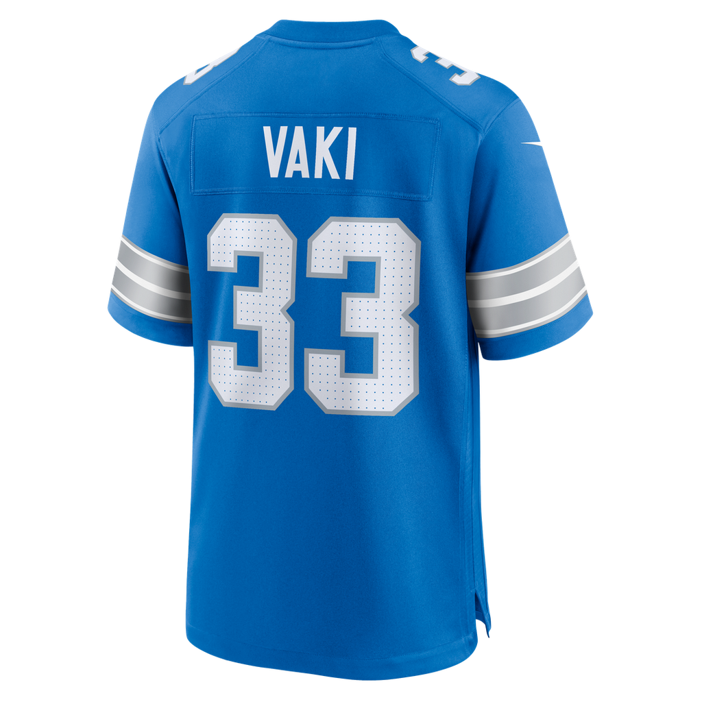 Men's Detroit Lions Sione Vaki Blue Team