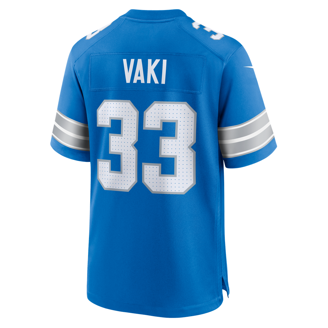 Men's Detroit Lions Sione Vaki Blue Team