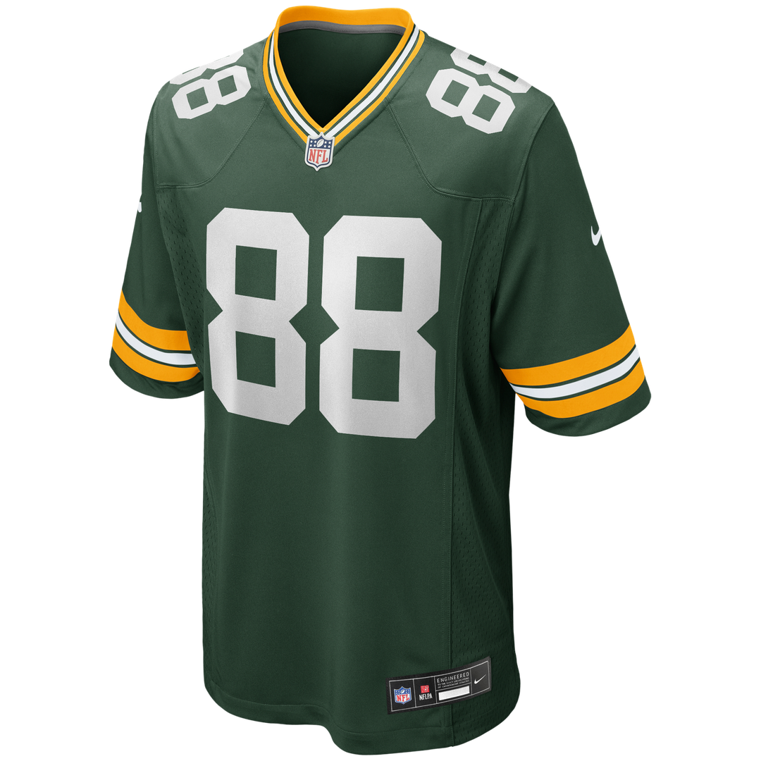 Men's Green Bay Packers Jermichael Finley Green Game Retired Player Jersey