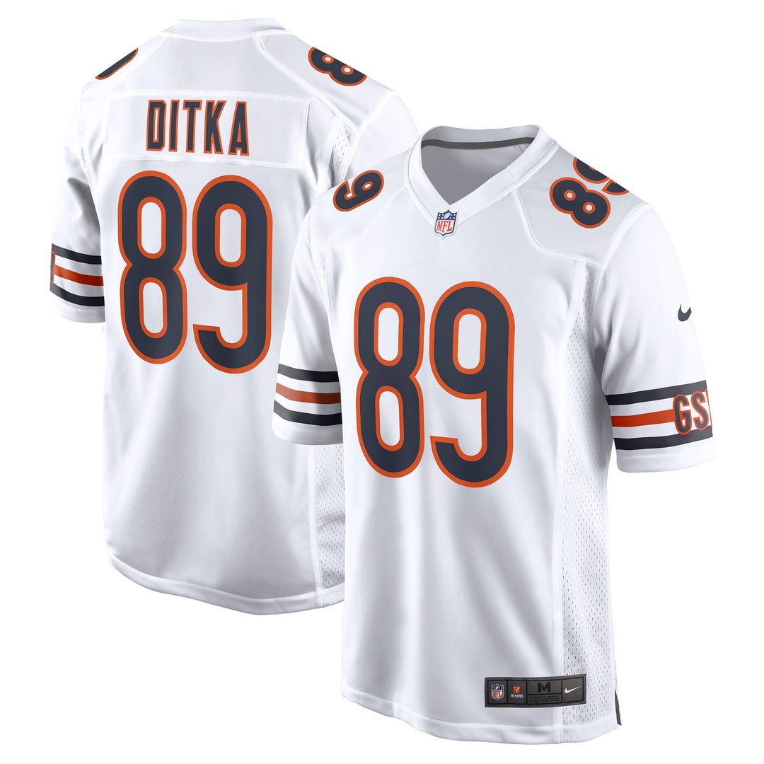 Men's Chicago Bears Mike Ditka White Retired Player