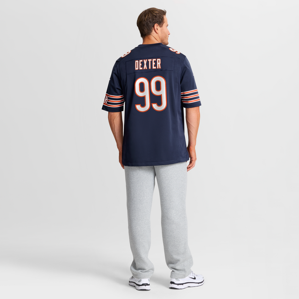 Men's Chicago Bears Gervon Dexter Sr Navy Team