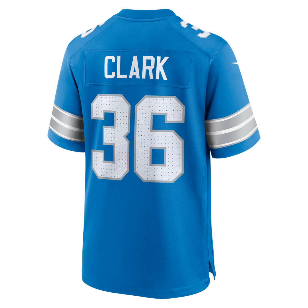 Men's Detroit Lions Chuck Clark Blue Team