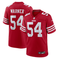 Men's San Francisco 49ers Fred Warner Scarlet Team Game Player Jersey