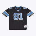Men's Detroit Lions Calvin Johnson Black 2007 Authentic Throwback Jersey