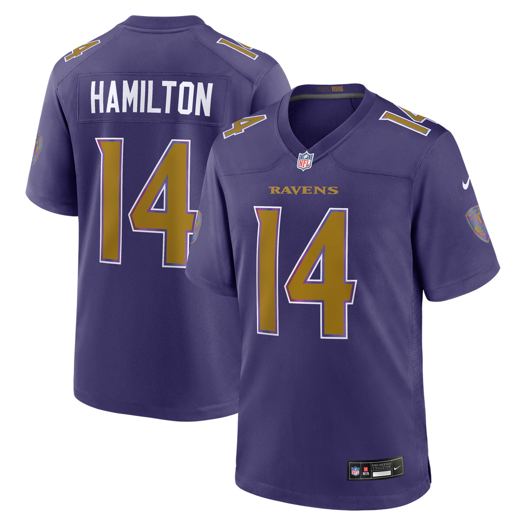 Men's Baltimore Ravens Kyle Hamilton Black Alternate