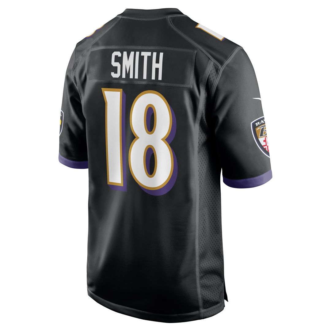 Men's Baltimore Ravens Roquan Smith Black Alternate
