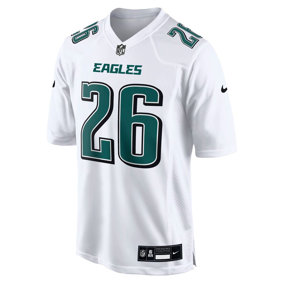 Men's Philadelphia Eagles Saquon Barkley Tundra White Fashion